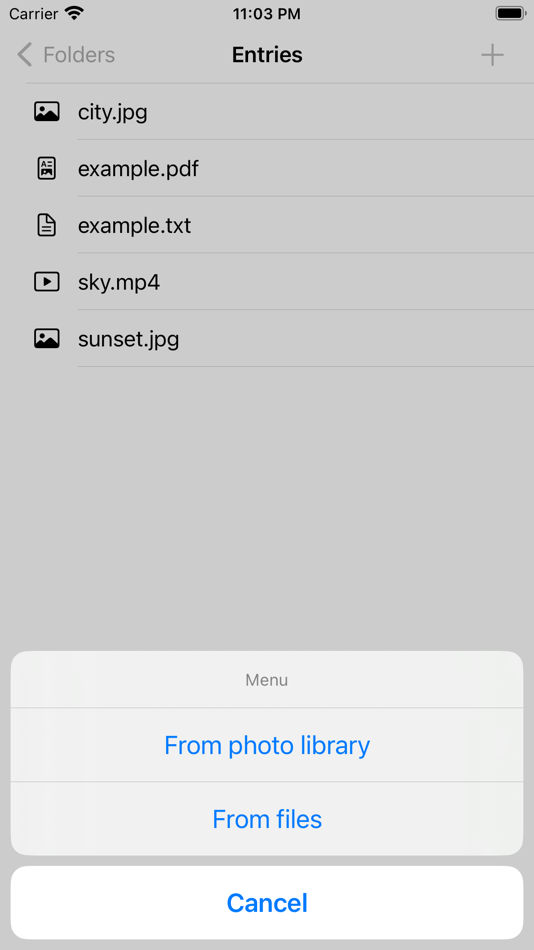 #4. KeyFolder2 - Filelist with PIN (iOS) 由: Tatsuya Tobioka