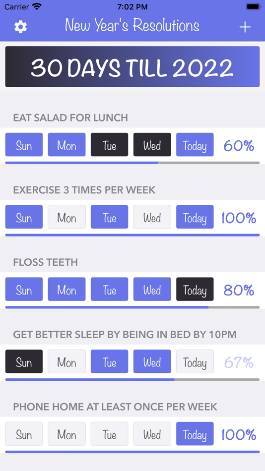 New Years Resolutions Tracker - 1.2.1 - (iOS)