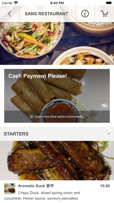Sans Restaurant Screenshot