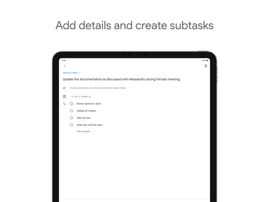 Screenshot #5 pour Google Tasks: Get Things Done