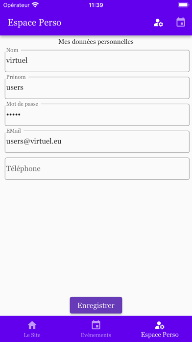 Agenda Notification Screenshot
