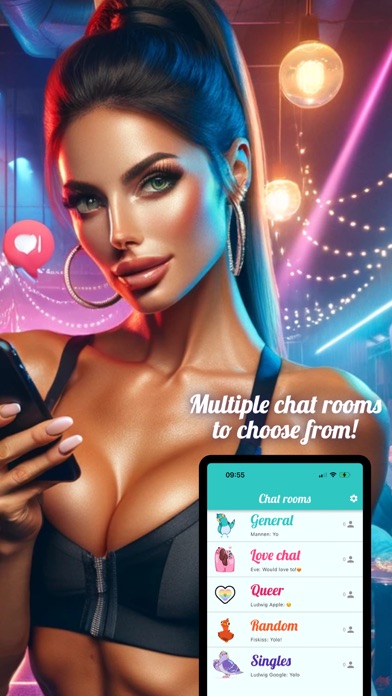 Kvitter Chat Rooms Screenshot