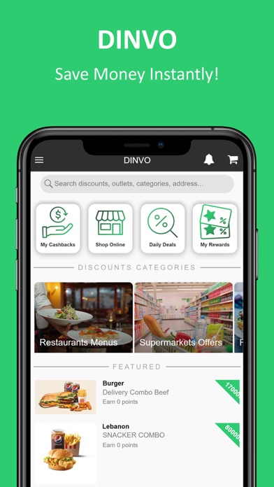 DINVO - Cashback & Deals Screenshot