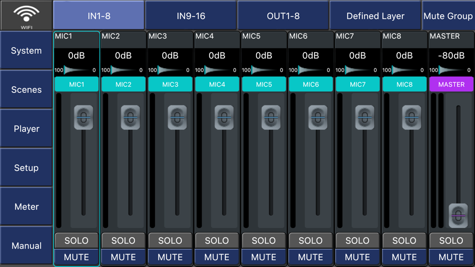 #1. Digital Mixer M168 (iOS) 由: 玲 章