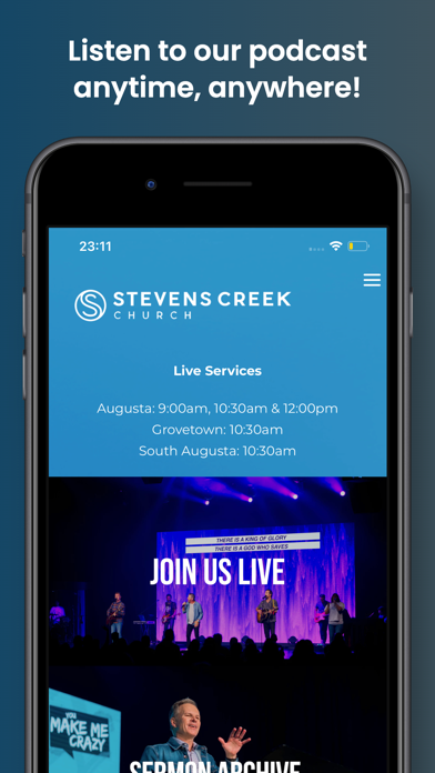 Stevens Creek Church Screenshot
