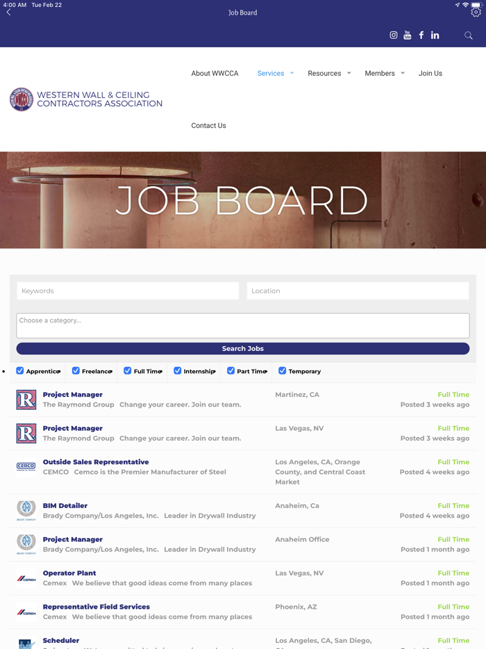 Western Wall and Ceiling