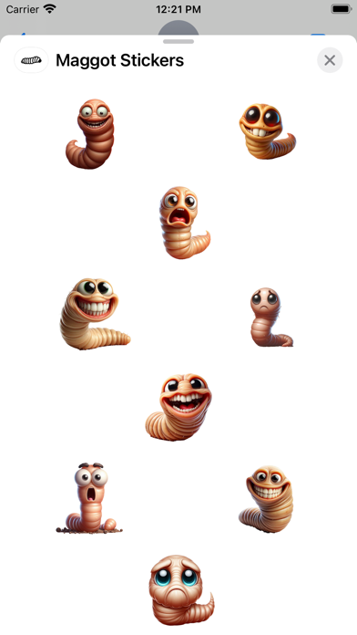Screenshot #1 pour Maggot Stickers