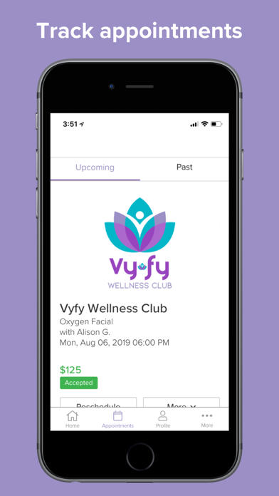 Vyfy Wellness Club Screenshot