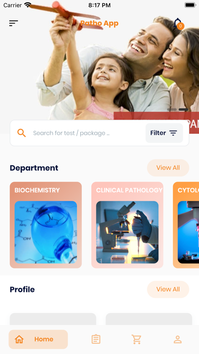 Pathology Lab App Screenshot