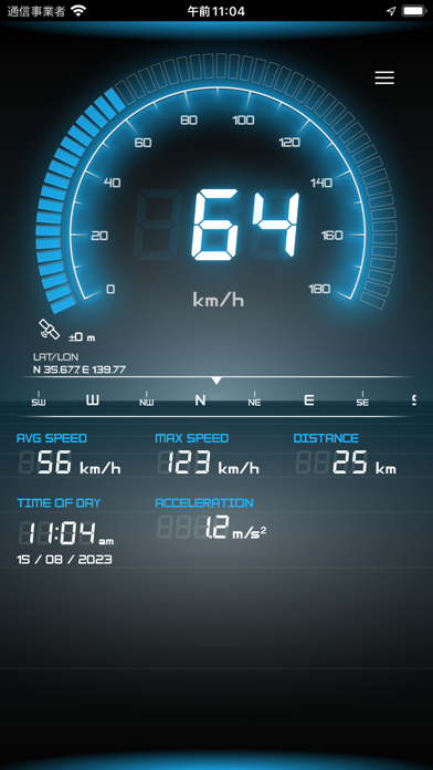 SPEEDOMETER by NAVITIME - GPSのおすすめ画像1