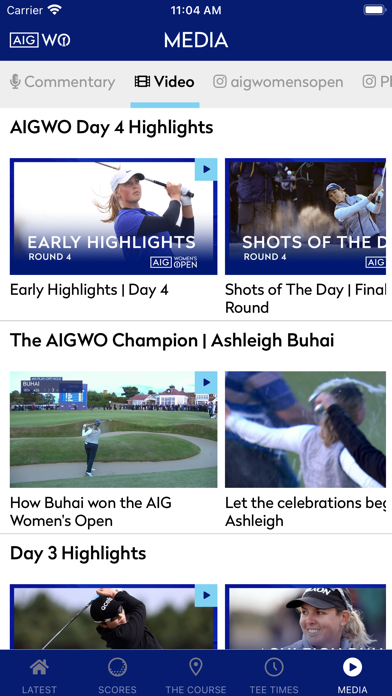 AIG Women's Open Screenshot