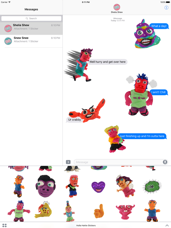 Holla Hattie Stickers