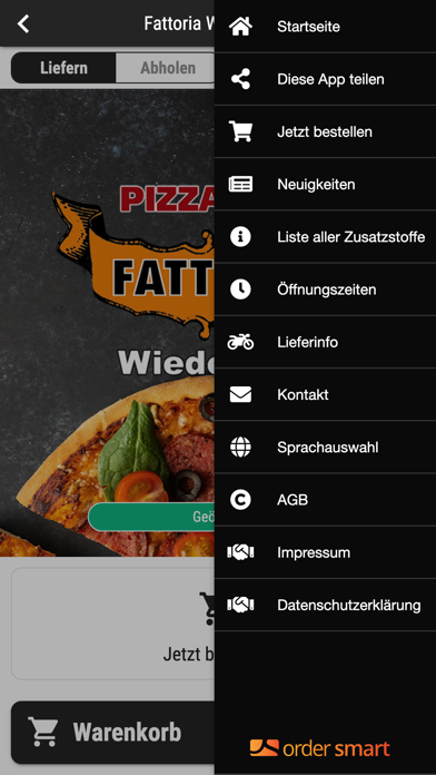 Fattoria Wiedensahl Pizza-Taxi Screenshot