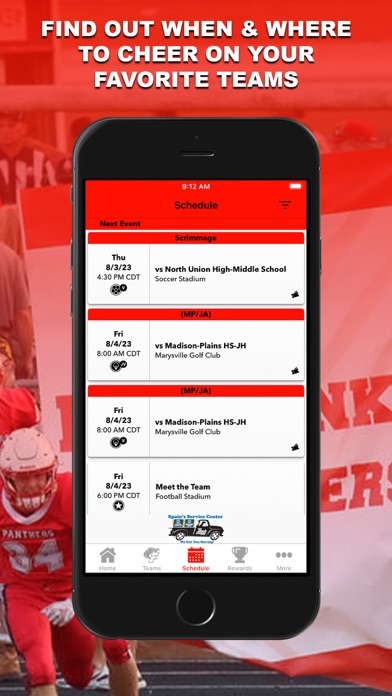 Fairbanks Athletic Department Screenshot