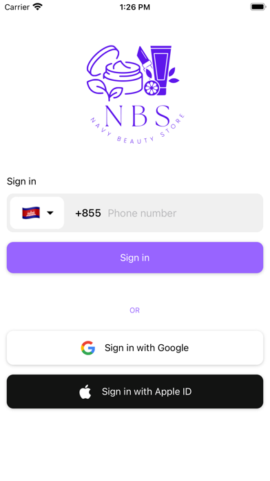 Navy Beauty Store Screenshot