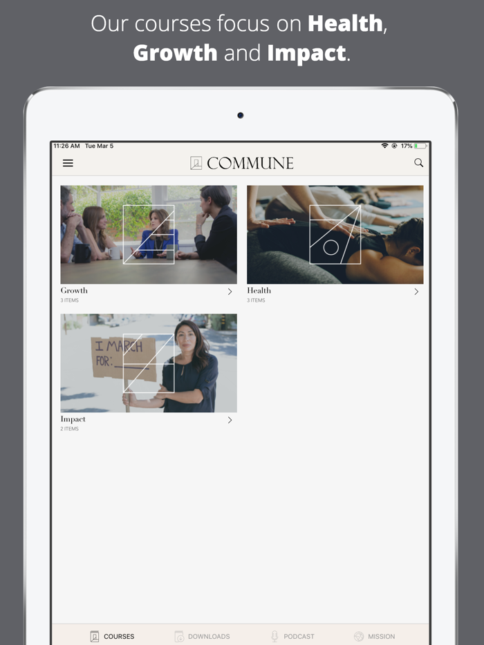 Commune Life-Changing Courses
