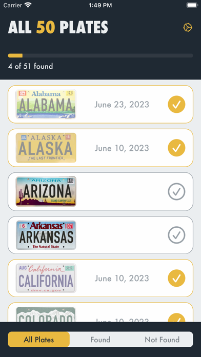 All 50 Plates Screenshot