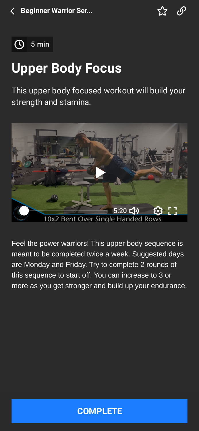 Complete Warrior Fit