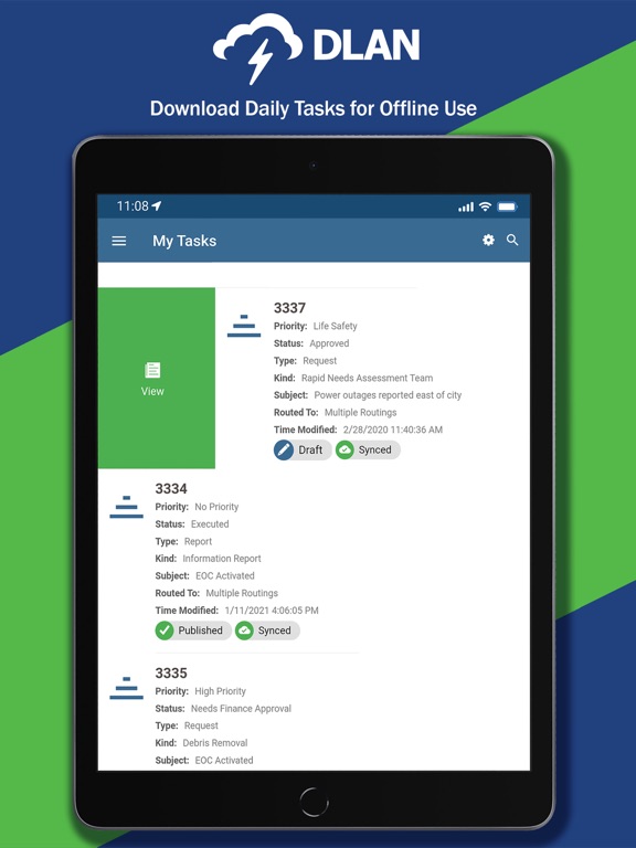 DLAN Mobile Responder iPad screenshot 2 - Productivity app