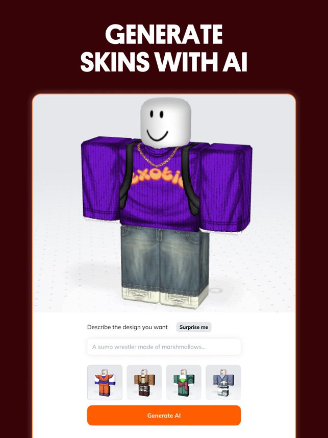 How to use the Customuse app to create Roblox Skins #customuse