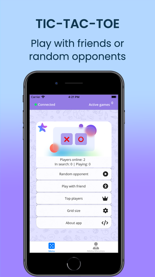 #1. Tic-Tac-Toe (Xs & Os) online (iOS) 由: Nikita Khromov