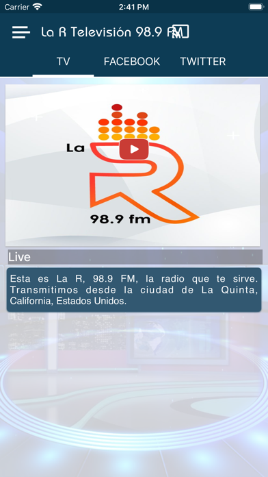 La R Televisión 98.9 FM Screenshot