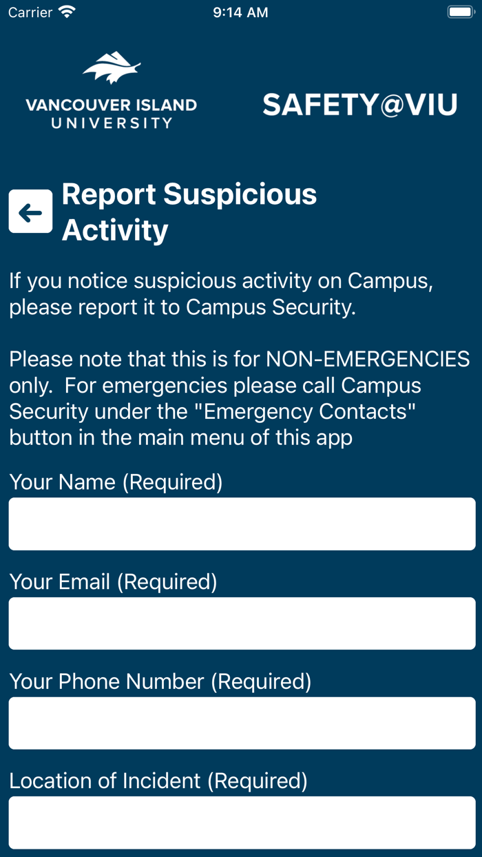 VIU Safety