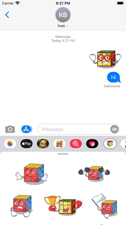 #4. Cube Stickers (iOS) Podle: Paul Scott