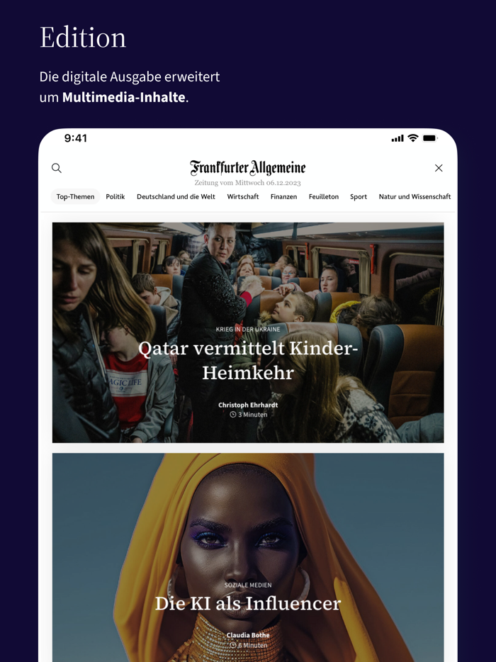 F.A.Z. Kiosk - App zur Zeitung