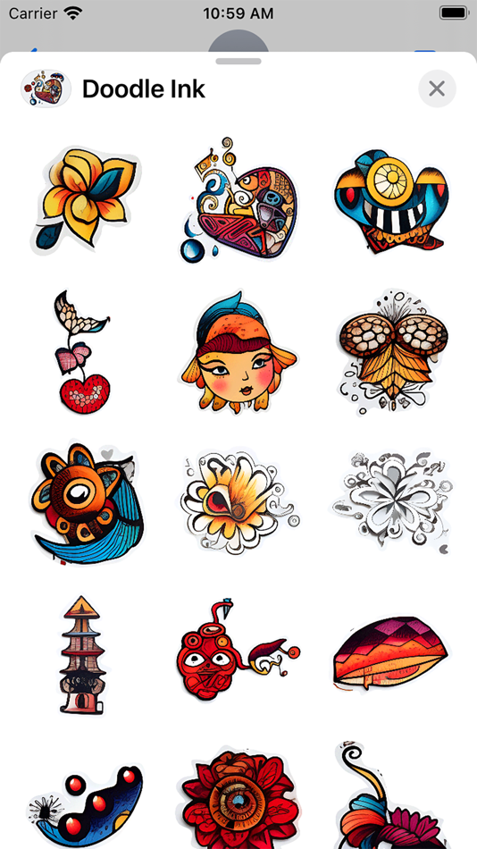 Doodle Ink Stickers - 1.0 - (iOS)