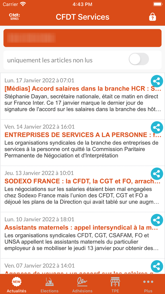 #2. CFDT Services (iOS) By: Yannick ORLHIAC