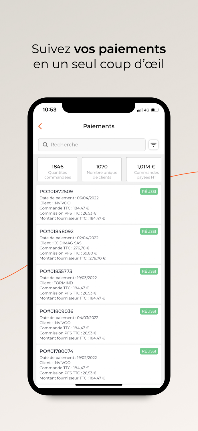 PFS - Back Office Grossiste