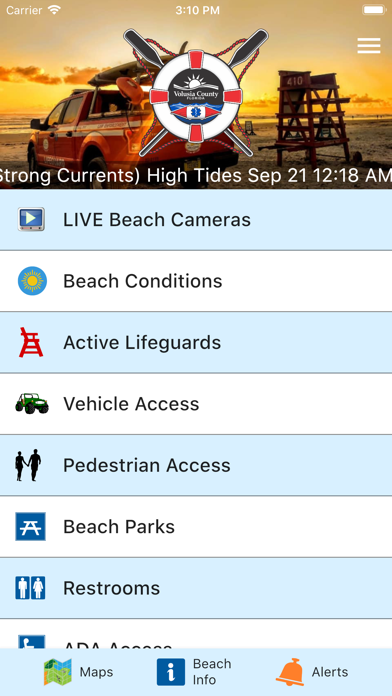 Screenshot #1 pour Volusia County Beaches
