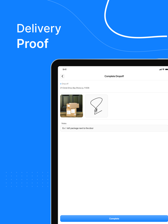 Onro Driver iPad screenshot 4 - Navigation app