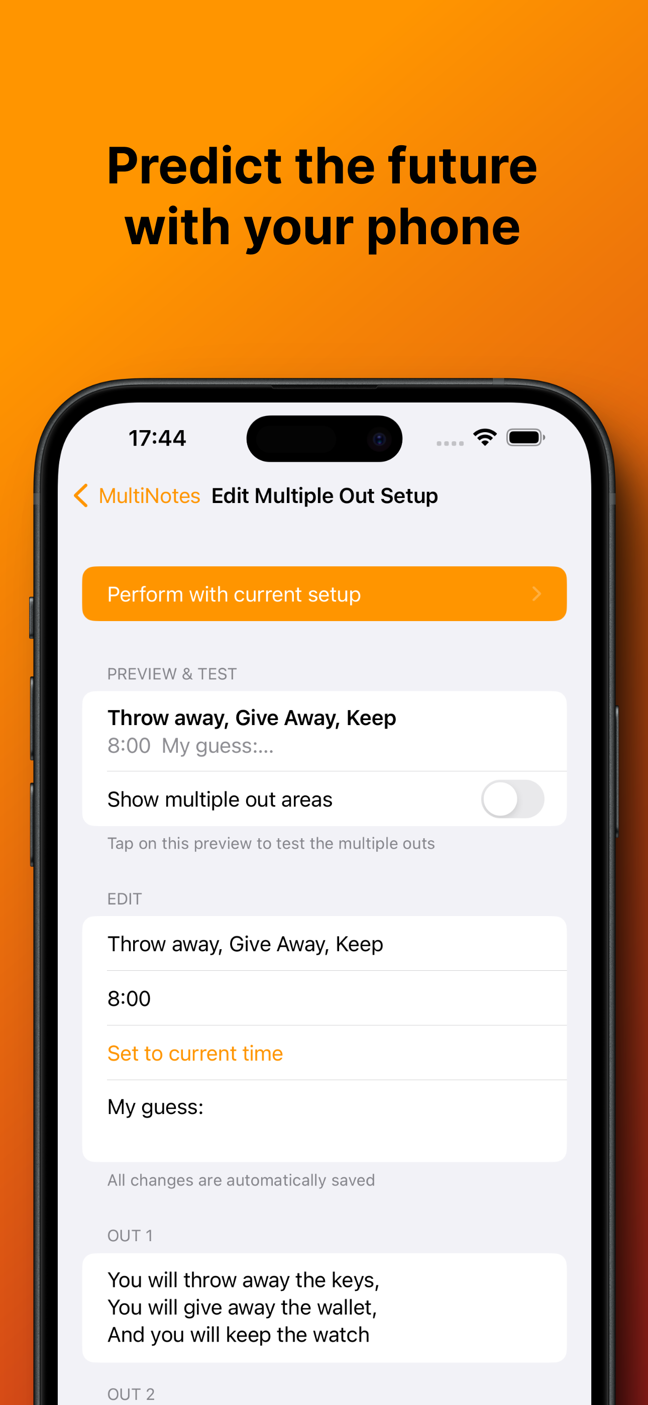 MultiNotes - Multiple Outs