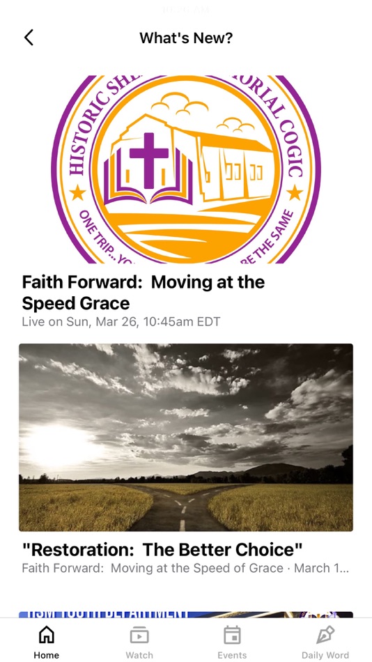 #3. HSM COGIC (iOS) By: Sherman Memorial Church of God in Christ