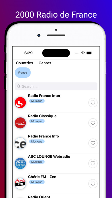 Radios Françaises en Direct FM Screenshot
