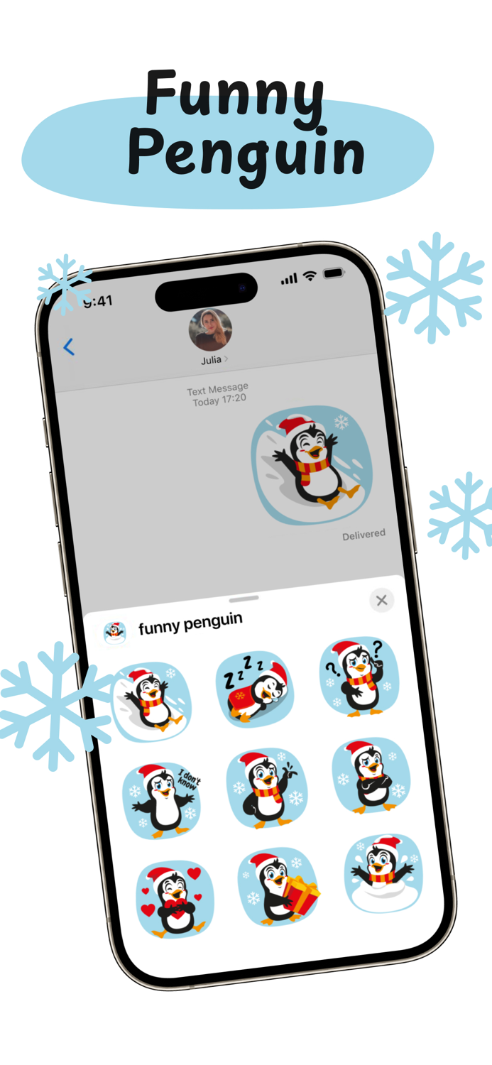 lovely funny penguin