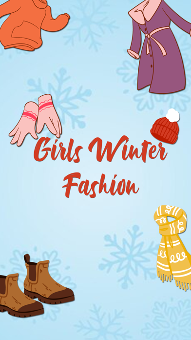 Girls Winter Fashion EMojis Screenshot