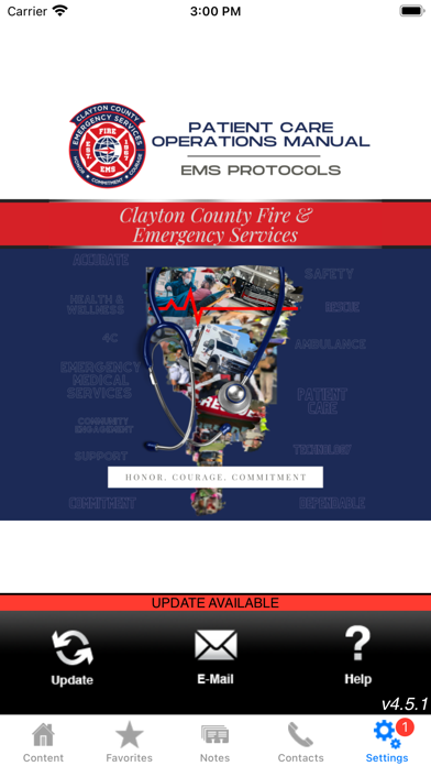 CCFES Patient Care Manual Screenshot