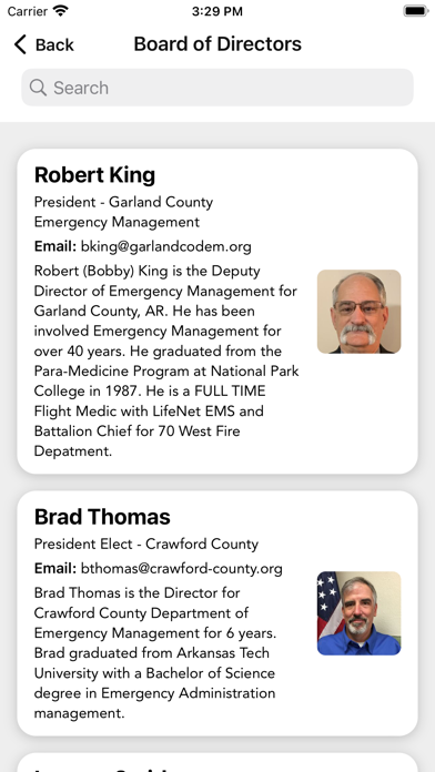 Arkansas EM Association Screenshot