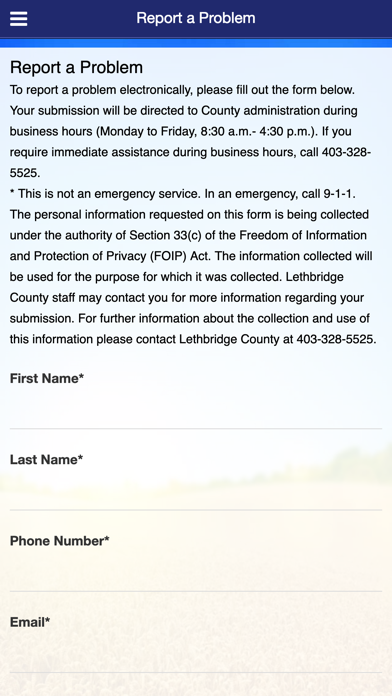 Lethbridge County App Screenshot