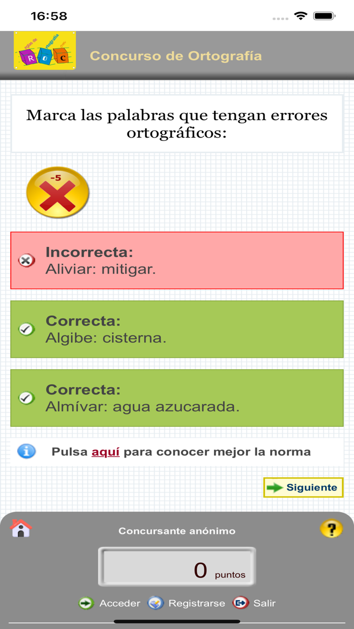 Concurso de Ortografía