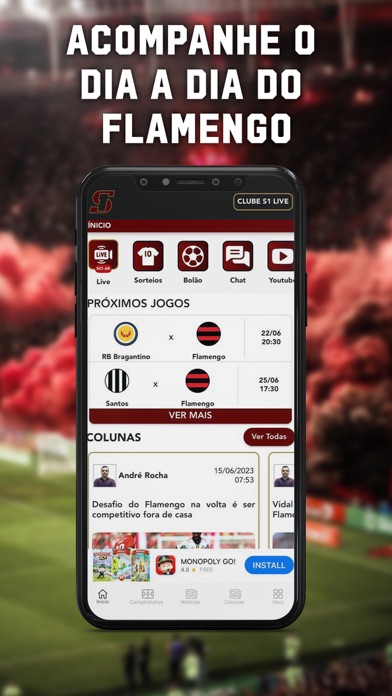 S1Live - Tudo sobre o Flamengo Screenshot