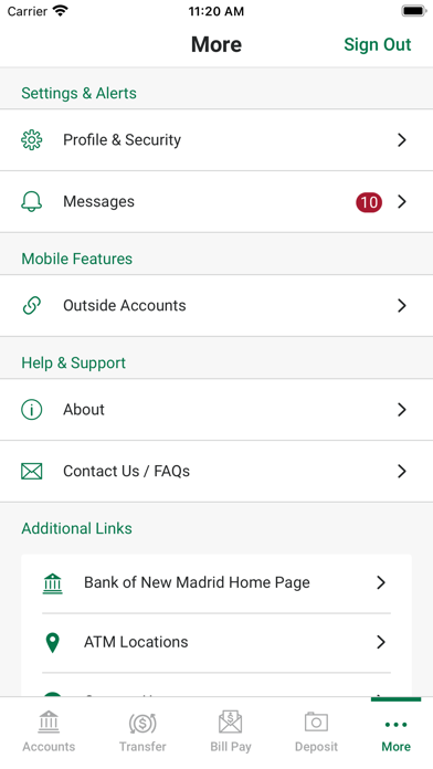 Bank of New Madrid Mobile Screenshot