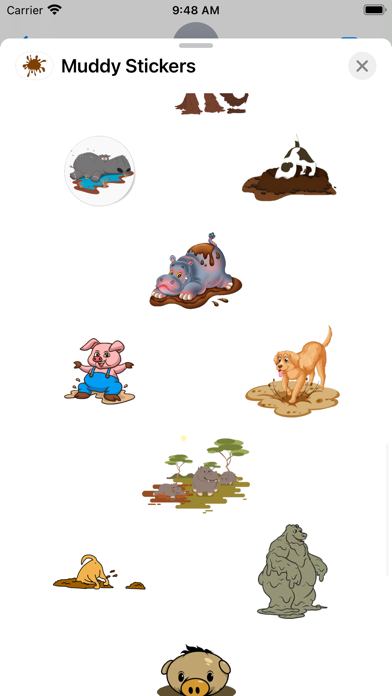 Screenshot #3 pour Muddy Stickers