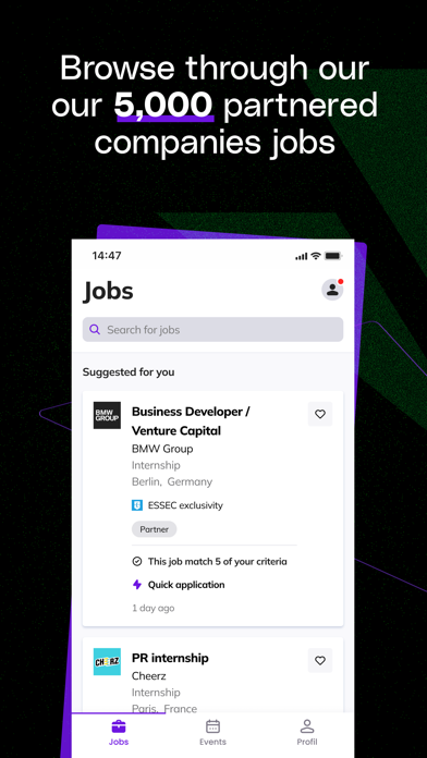 JobTeaser - jobs for students Screenshot