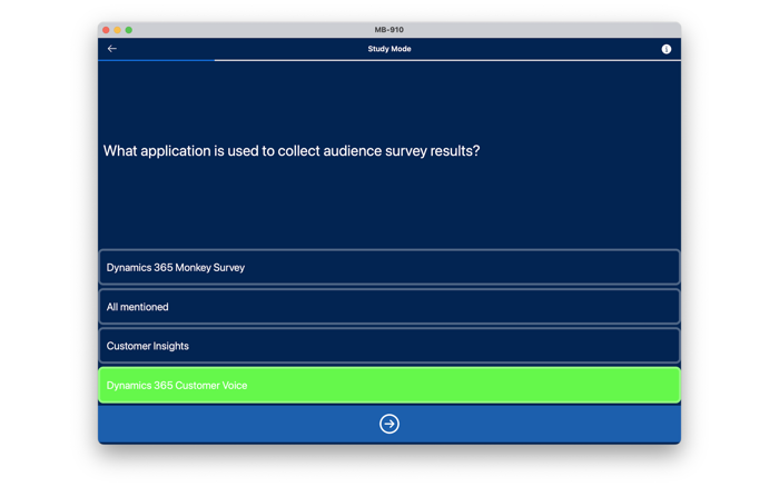 Dynamics MB-910 Exam Practice