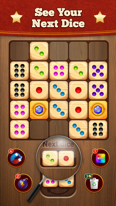 Screenshot #2 pour Woody Dice Merge Puzzle