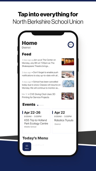 North Berkshire School Union Screenshot